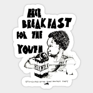 Black Panther Party - Free Breakfast For The Youth Sticker